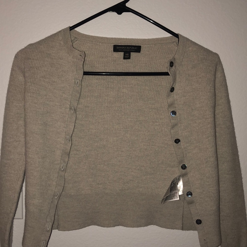 tight button sweater